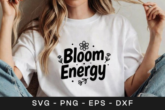 Bloom Energy Floral SVG for Crafts and Graphics