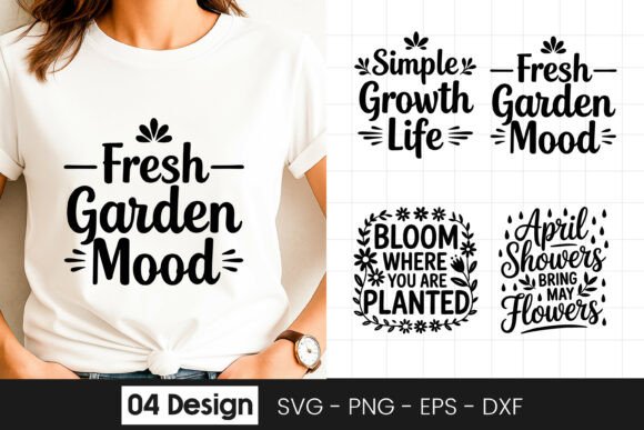 Fresh Garden Mood SVG Graphics for Crafts and Editorial Design