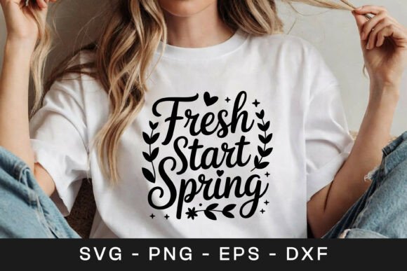 Fresh Start Spring Floral SVG PNG: A Graphic Design Asset for Modern Publishers